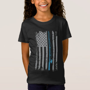 Amerikaanse vlag Vist  Gevist T-shirt