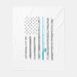 Amerikaanse vlag Vist Gifts Retro US Flag Fleece Deken