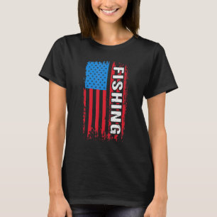 Amerikaanse vlag Vist koude vis 4th o T-shirt
