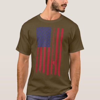 Amerikaanse vlag Vist pool 56 T-shirt