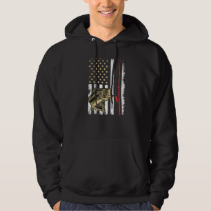 Amerikaanse vlag Vist Rod Grunge Largemout Hoodie
