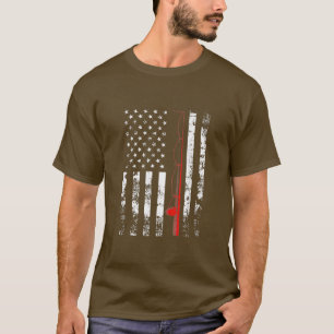 Amerikaanse vlag Vist Rod USA Patriotic Gift T-shirt