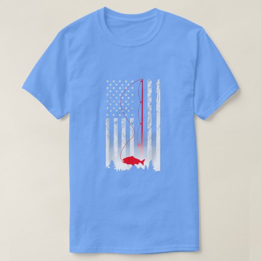 Amerikaanse vlag Vist Rod USA Patriotic Lover T-shirt (Design voorkant)