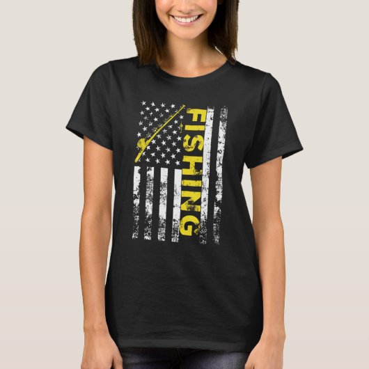 Amerikaanse vlag Vist Rod Usa Patriotic T-shirt (Voorkant)