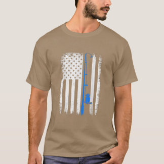 Amerikaanse vlag Vist Rod Vist Mannen vrouwen T-shirt