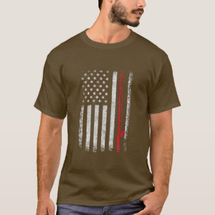 Amerikaanse vlag Vist Shirt Vintage Vist Premiu