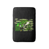 Amerikaanse vlag Vist St Patrick's Day Irish Lucky Badmat (Voorkant Verticaal)