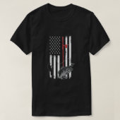  Amerikaanse vlag Vist T-shirt (Design voorkant)
