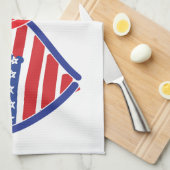 Amerikaanse vlag Vlag hart vlag Theedoek (Quarter Fold)