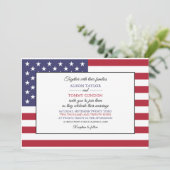 Amerikaanse vlag, vlag van de Verenigde Staten bru Kaart (Staand voorkant)