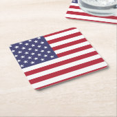 Amerikaanse vlag, vlag van de VS, Amerikaanse vlag Kartonnen Onderzetters (Schuin)
