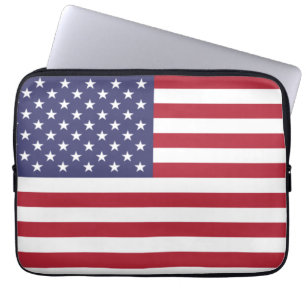 Amerikaanse vlag, vlag van de VS, Amerikaanse vlag Laptop Sleeve