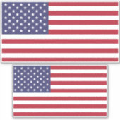 Amerikaanse vlag, vlag van de VS, Amerikaanse vlag Sticker (Voorkant)