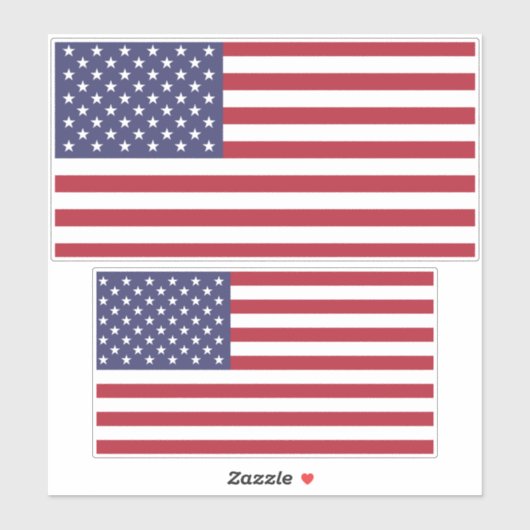 Amerikaanse vlag, vlag van de VS, Amerikaanse vlag Sticker (Vel)