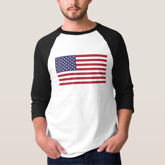 Amerikaanse vlag, vlag van de VS, Amerikaanse vlag T-shirt (Voorkant)
