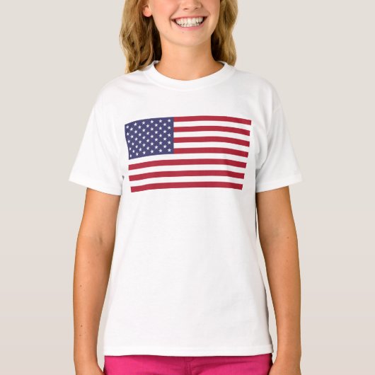 Amerikaanse vlag, vlag van de VS, Amerikaanse vlag T-shirt (Voorkant)