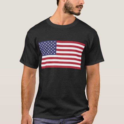 Amerikaanse vlag, vlag van de VS, Amerikaanse vlag T-shirt (Voorkant)