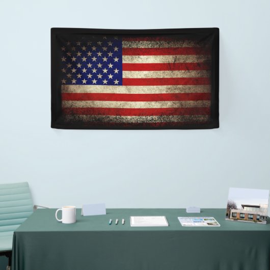 Amerikaanse vlag  vlaggen spandoek (Beurs)
