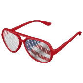 Amerikaanse vlag vliegenier aviator zonnebril (Gekanteld)