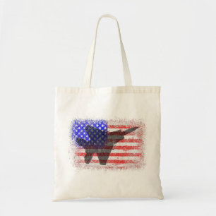 Amerikaanse Vlag Vliegtuig  Patriotisch Luchtmacht Tote Bag