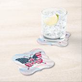 Amerikaanse Vlag Vlinder Design-62616 Kartonnen Onderzetters (Insitu)