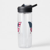 Amerikaanse Vlag Vlinder Design-62616 Waterfles (Links)