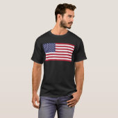 Amerikaanse vlag (voeg woorden toe als je wilt) t-shirt (Voorkant volledig)