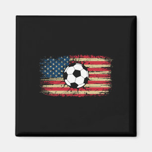 Amerikaanse Vlag Voetbal Bal Barst Patriottische V Magneet