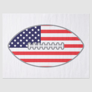 Amerikaanse vlag voetbal tissuepapier