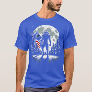 Amerikaanse vlag Volle Maan Speler 2 T-shirt