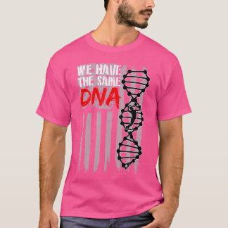 Amerikaanse Vlag Volleybal DNA Patriottisch Volley T-shirt