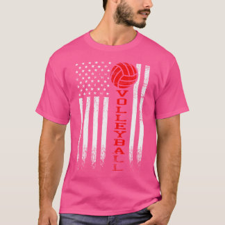 Amerikaanse vlag volleybal Shirt voor meisjes jong
