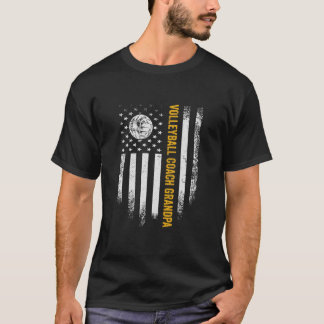  Amerikaanse vlag Volleyball Coach T-shirt