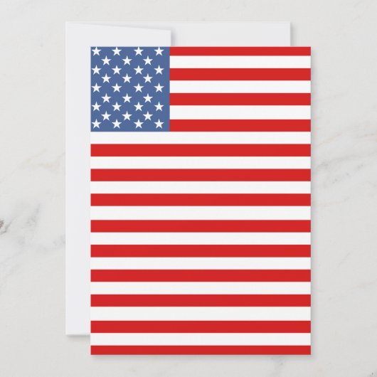 Amerikaanse vlag voor 4 juli kaart (Voorkant)