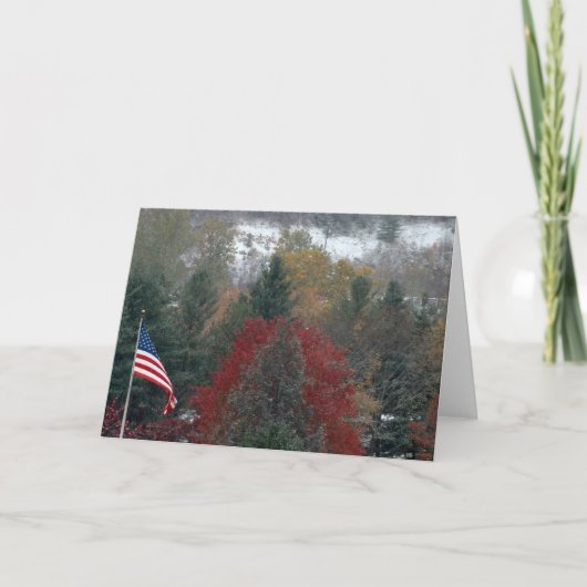 Amerikaanse vlag voor altijd kaart (Voorkant)