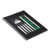 Amerikaanse vlag voor boerentractor Patriotic US P Notitieboek (Rechterzijde)