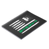 Amerikaanse vlag voor boerentractor Patriotic US P Notitieboek (Linkerzijde)