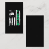 Amerikaanse vlag voor boerentractor Patriotic US P Visitekaartje (Voorkant / Achterkant)