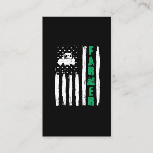 Amerikaanse vlag voor boerentractor Patriotic US P Visitekaartje (Voorkant)