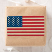 Amerikaanse vlag voor bralap etiket (Insitu)