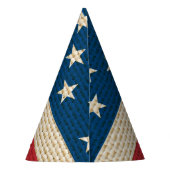 Amerikaanse vlag voor bralap feesthoedjes (Achterkant)