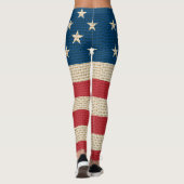 Amerikaanse vlag voor bralap leggings (Achterkant)