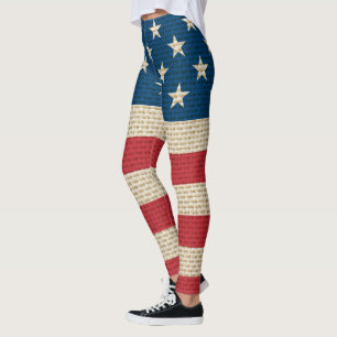 Amerikaanse vlag voor bralap leggings