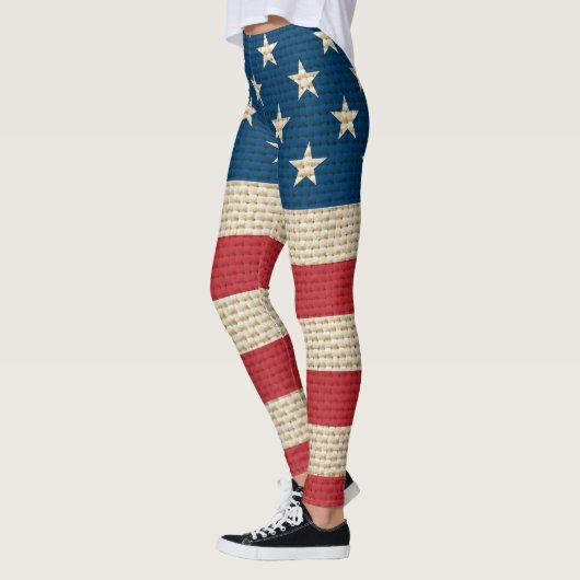 Amerikaanse vlag voor bralap leggings (Links)