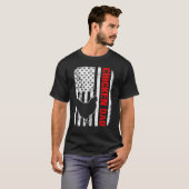 Amerikaanse vlag voor Chicken Dad T-shirt (Voorkant volledig)