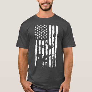 Amerikaanse vlag voor de jacht t-shirt