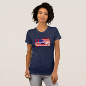 Amerikaanse vlag voor een koel T-shirt (Voorkant volledig)