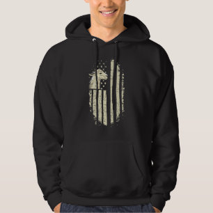 Amerikaanse vlag voor een patriottisch lama hoodie