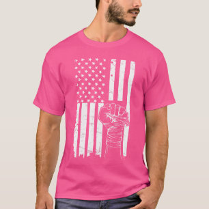 Amerikaanse vlag voor een patriottische kickbokstr t-shirt