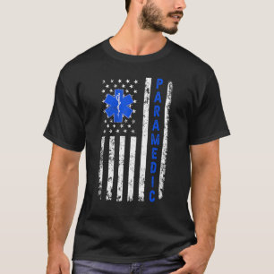  Amerikaanse vlag voor EMT EMS Medi T-shirt